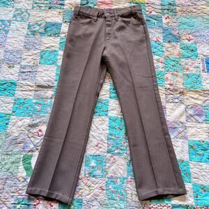 Vintage 70s/80s Taupe Levi's Sta-Prest Bootcut Pants 30x28